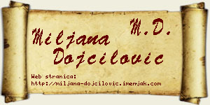 Miljana Dojčilović vizit kartica
